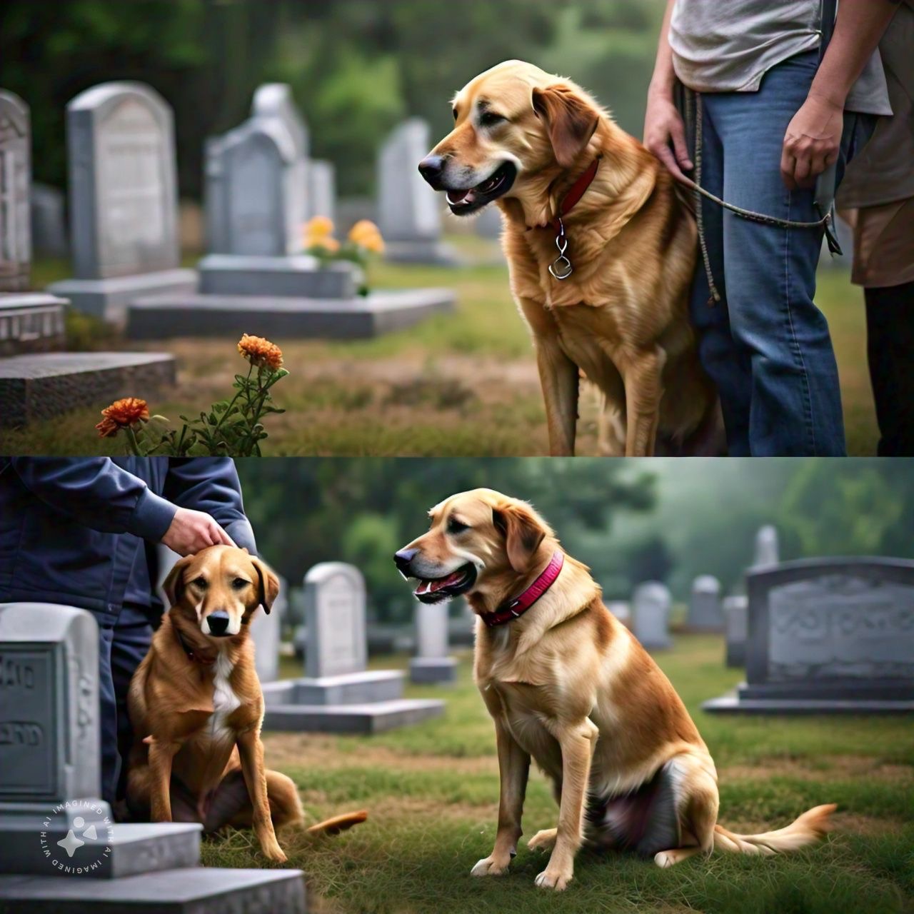 A GRIEVING DOG GETS TO BE HAPPY AGAIN.